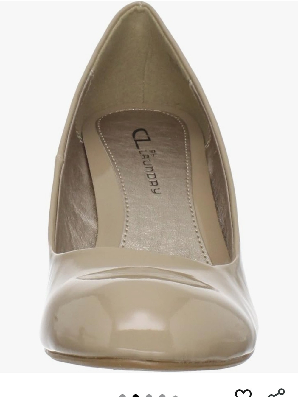 CL by Chinese Laundry- Classic Patent Wedge Pump in Nude - Picture 2 of 8